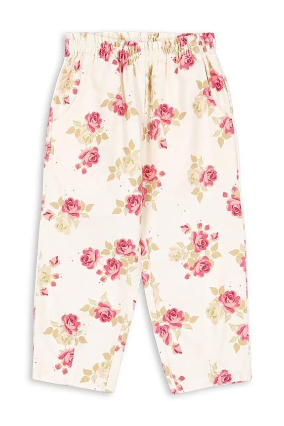 Παιδικά τζιν Konges Sløjd MAGOT FRILL PANTS GOTS Planet friendly λευκό KS104970.PPY2