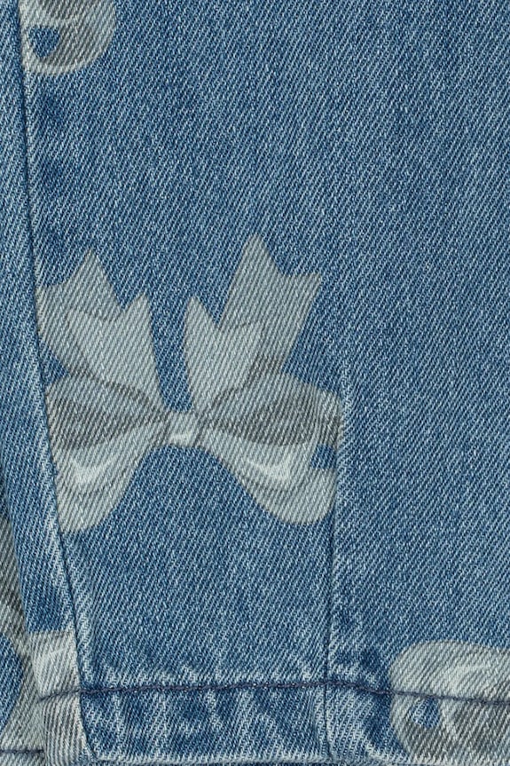Konges Sløjd jeansy dziecięce MAGOT FRILL PANTS GOTS granatowy KS104970.PPY2
