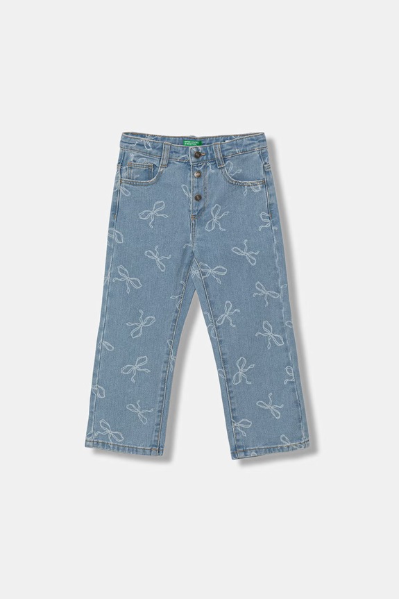 United Colors of Benetton blugi straight pentru copii albastru 42HVGE02Z.P.Stagionale