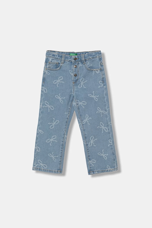 United Colors of Benetton blugi straight pentru copii albastru 42HVGE02Z.P.Stagionale