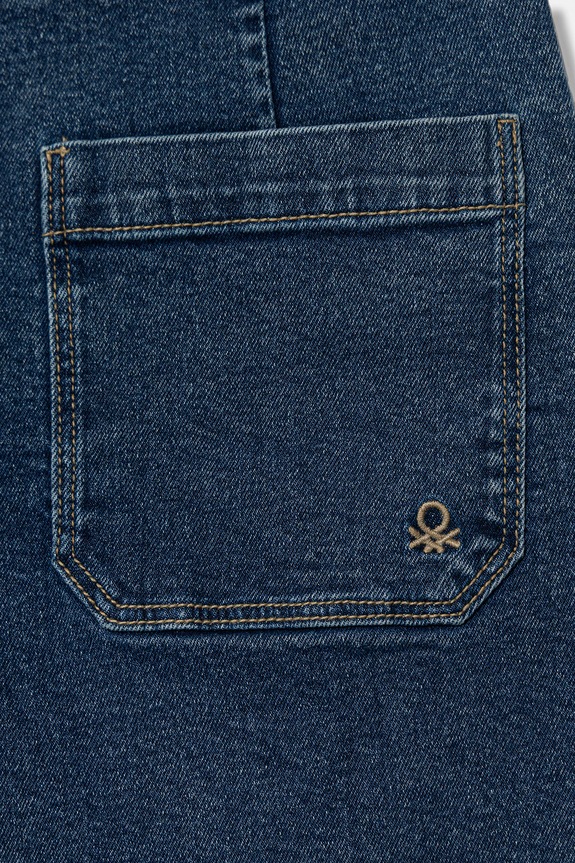 Dziewczynka United Colors of Benetton jeansy wide leg dziecięce 45ONCE03R.G.Riproposto granatowy