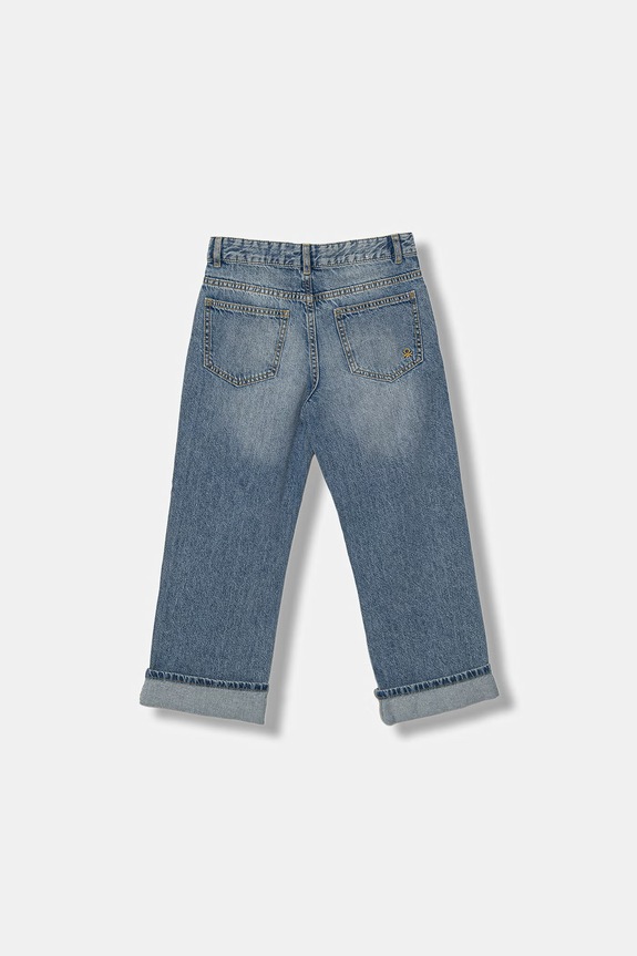 United Colors of Benetton blugi drepți pentru copii 4DW2CE04S.G.Stagionale albastru SS26