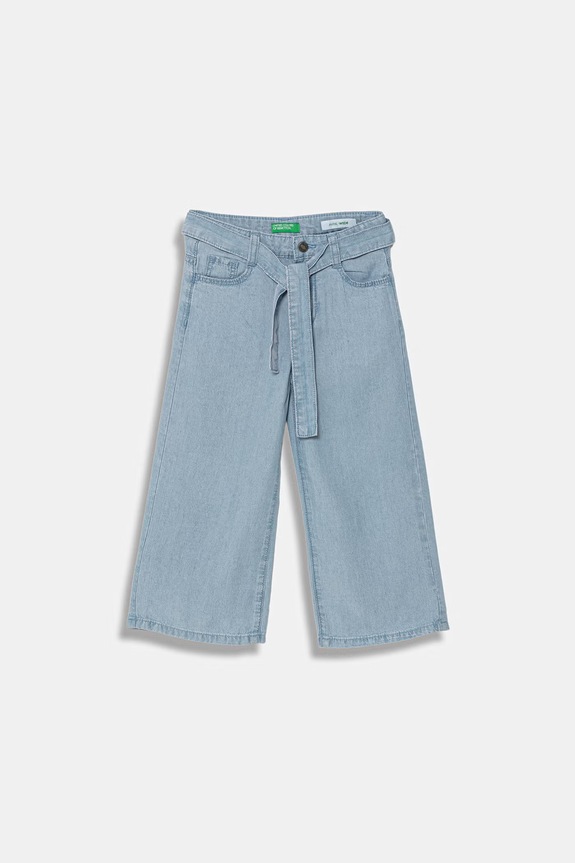 United Colors of Benetton pantaloni wide leg pentru copii albastru 4FFKGE02E.P.Riproposto