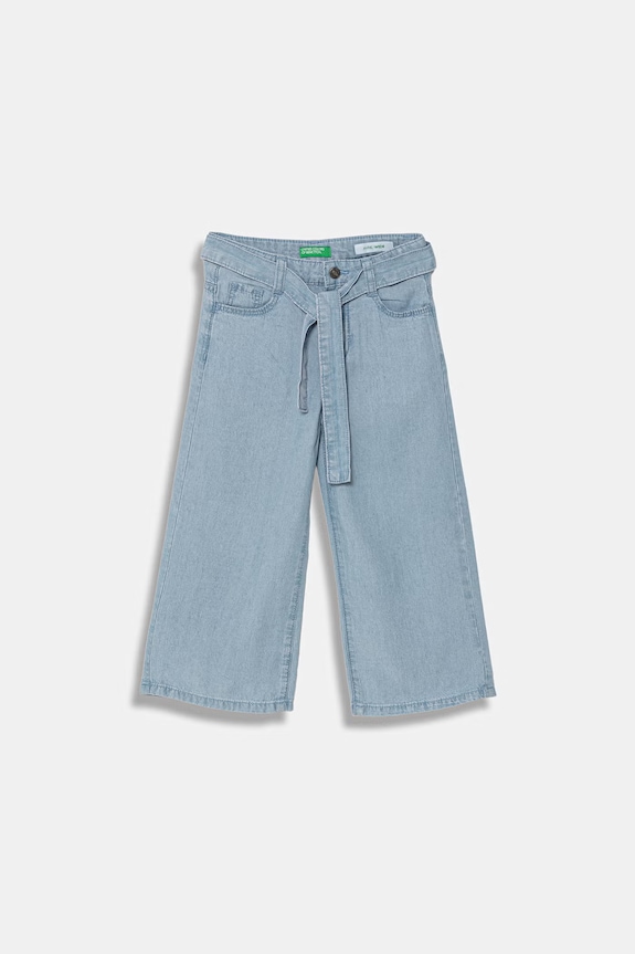 United Colors of Benetton pantaloni wide leg pentru copii albastru 4FFKGE02E.P.Riproposto