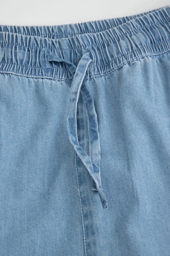 Djevojčice Coccodrillo wide leg traperice za djecu WC6123101GGJ plava