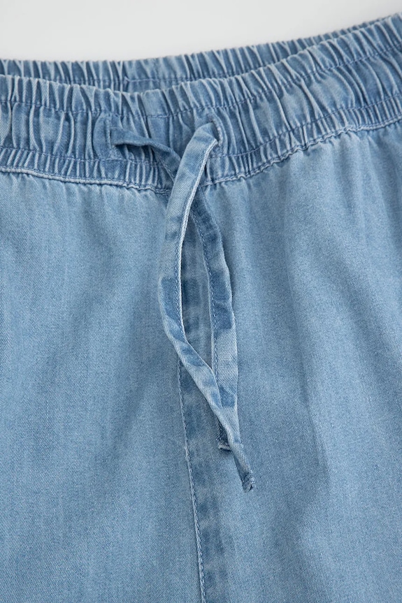 Djevojčice Coccodrillo wide leg traperice za djecu WC6123101GGJ plava