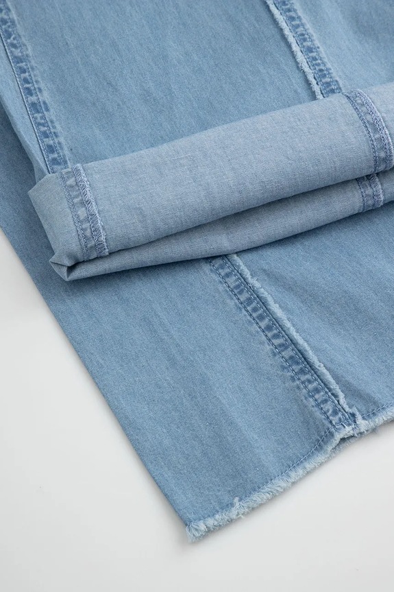 Coccodrillo wide leg traperice za djecu plava WC6123101GGJ