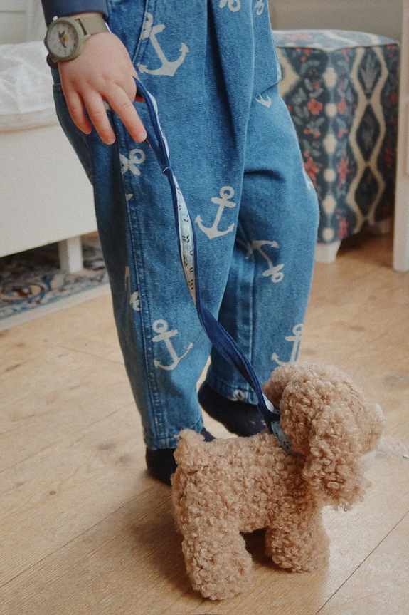 Detské nohavice na traky Konges Sløjd MAGOT OVERALLS GOTS KS104361.PreSpring