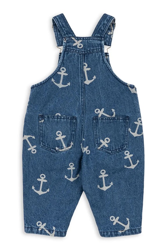 Chlapec Detské nohavice na traky Konges Sløjd MAGOT OVERALLS GOTS KS104361.PreSpring tmavomodrá