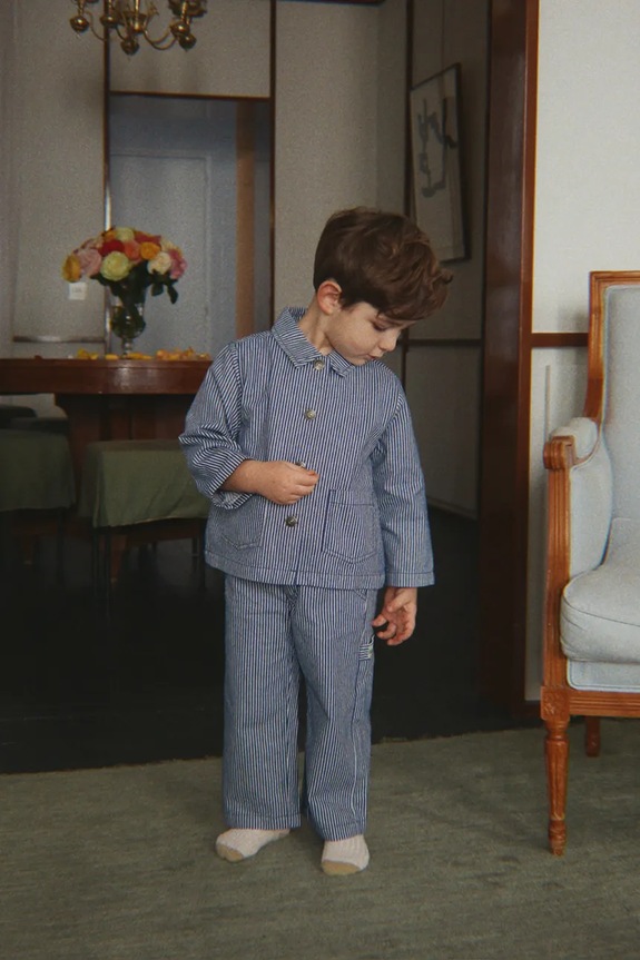 Detské rifle Konges Sløjd LUC PANTS GOTS rifle modrá KS104957.PPY2
