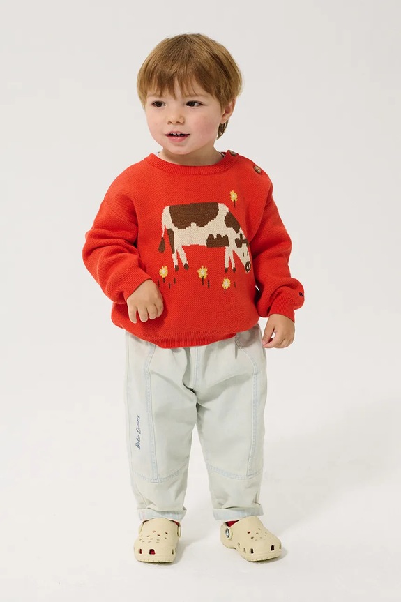 Bobo Choses jeansy niemowlęce jeansy niebieski 126AB076