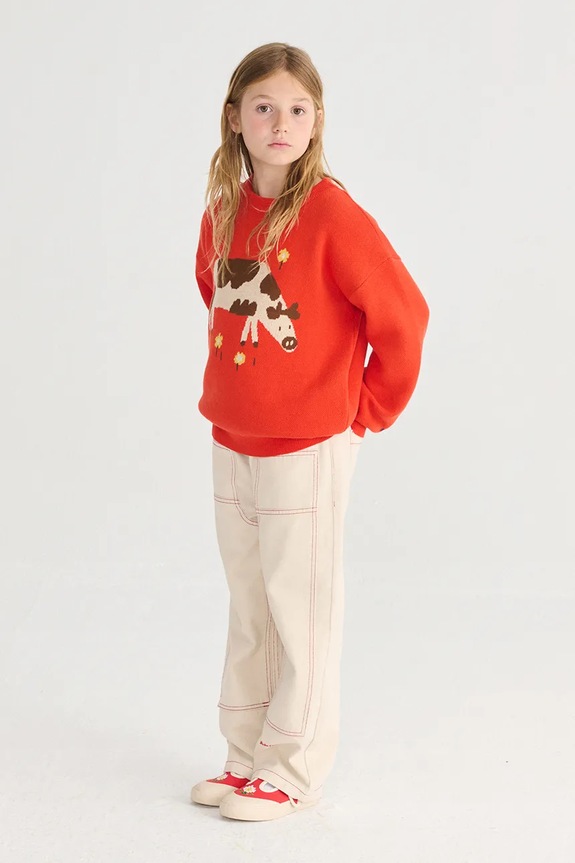 Bobo Choses jeans copii jeans bej 126AC094