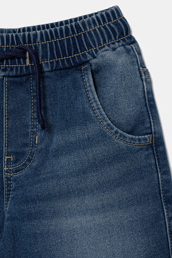 Chłopiec United Colors of Benetton Jeansy jogger dziecięce 44LGGF01V.P.Riproposto granatowy