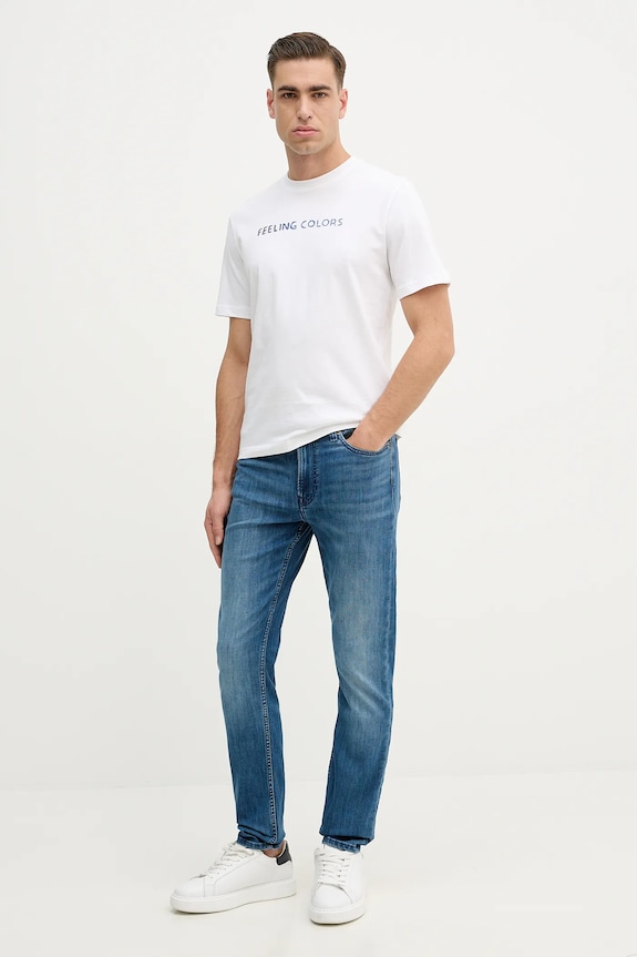 Rifle Calvin Klein Jeans LV04RE781G modrá SS26
