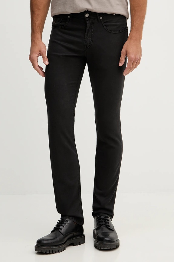 Karl Lagerfeld spodnie KL-JACK z elastanem czarny 561814.265501