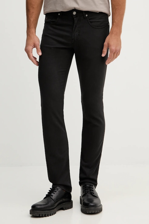 Karl Lagerfeld spodnie KL-JACK z elastanem czarny 561814.265501