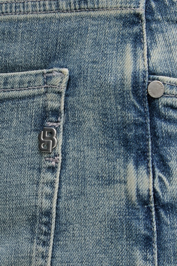 BOSS jeansy straight męskie C-OGDEN 50557373 niebieski