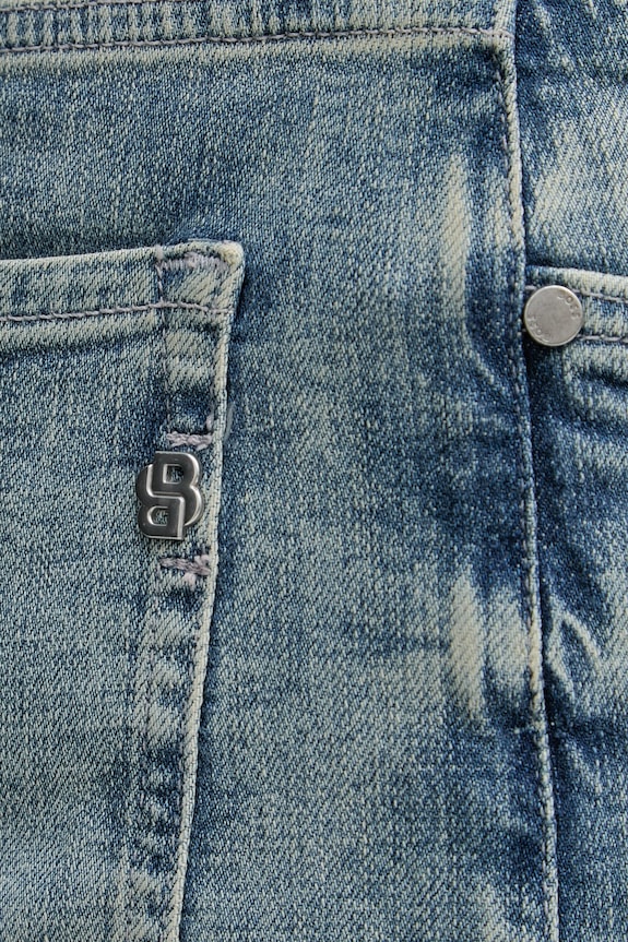 BOSS jeansy straight męskie C-OGDEN 50557373 niebieski