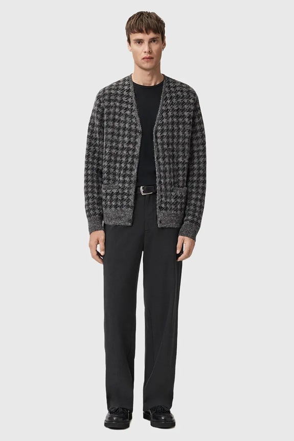 AllSaints pantaloni cu lână M023TD gri SS26