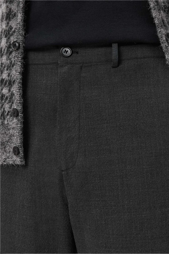 Îmbrăcăminte AllSaints pantaloni cu lână M023TD gri