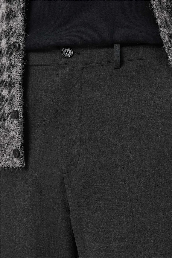Îmbrăcăminte AllSaints pantaloni cu lână M023TD gri