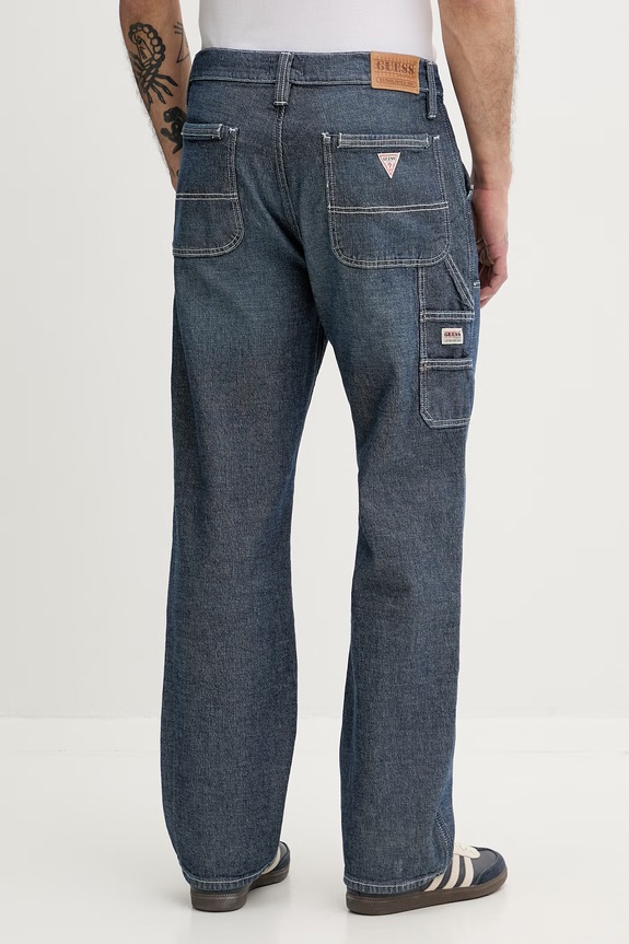 Ruházat Guess Originals regular férfi farmer M6RA0W.D6681 sötétkék