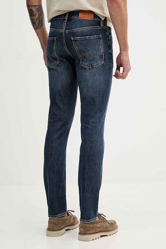Oblačila Armani Exchange slim kavbojke moške XM000070.AF21934 mornarsko modra