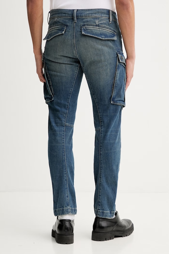 Îmbrăcăminte G-Star jeans Rovic zip 3d regular tapered denim D23077.D498 albastru