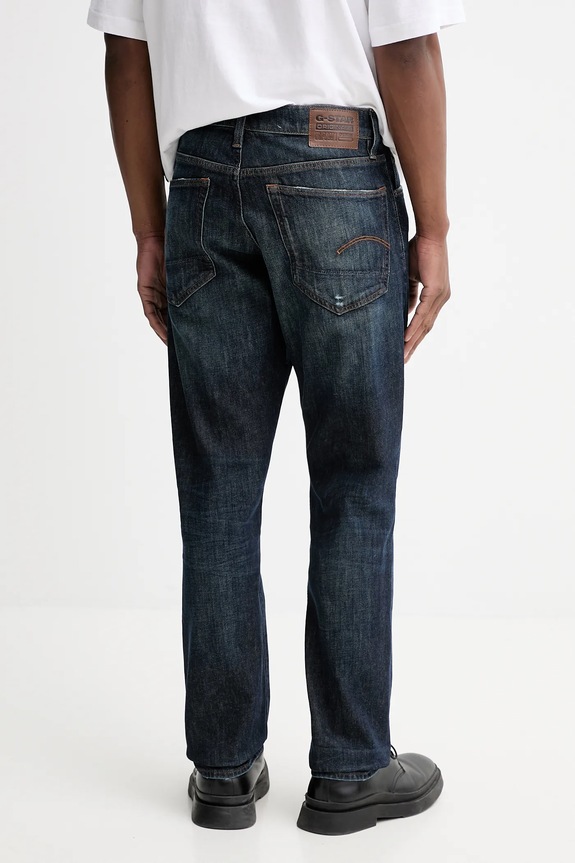 Odzież G-Star Jeansy 3301 Regular Tapered 51003.B767.A943 granatowy