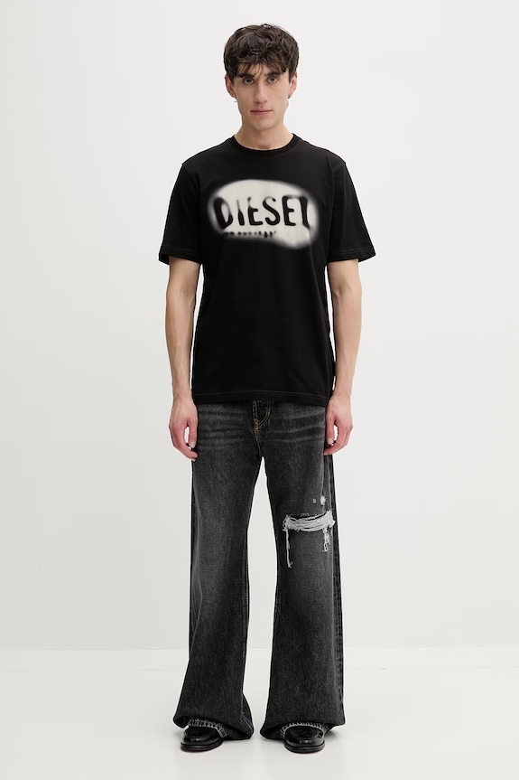 Diesel relaxed fit traperice za muškarce D-RISEL L.32 A06370.007DN siva SS26