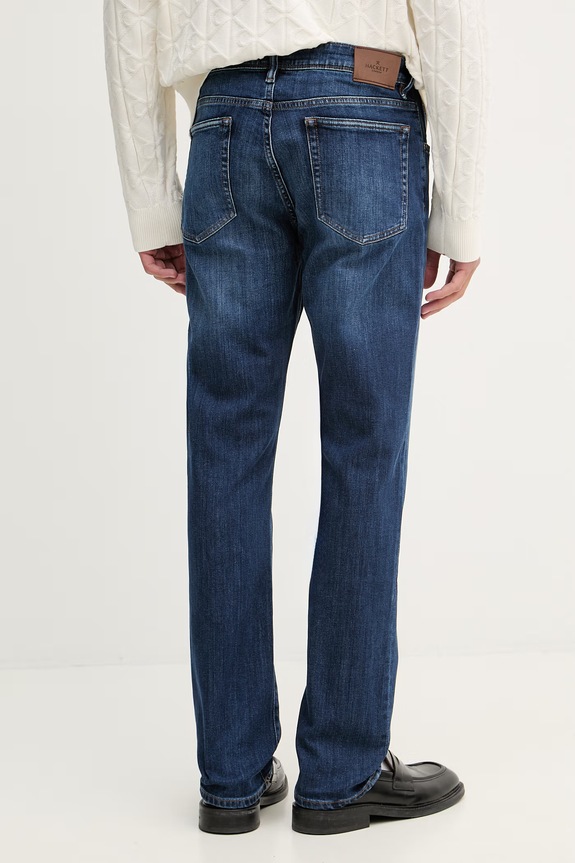 Oblečenie Hackett London rifle slim fit pánske HM212696R modrá