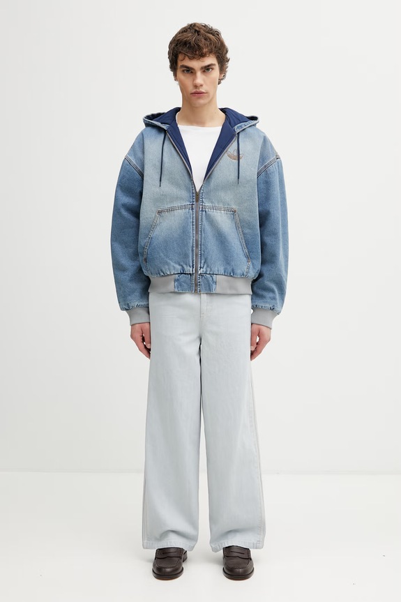adidas Originals blugi straight pentru bărbați KS6845 albastru