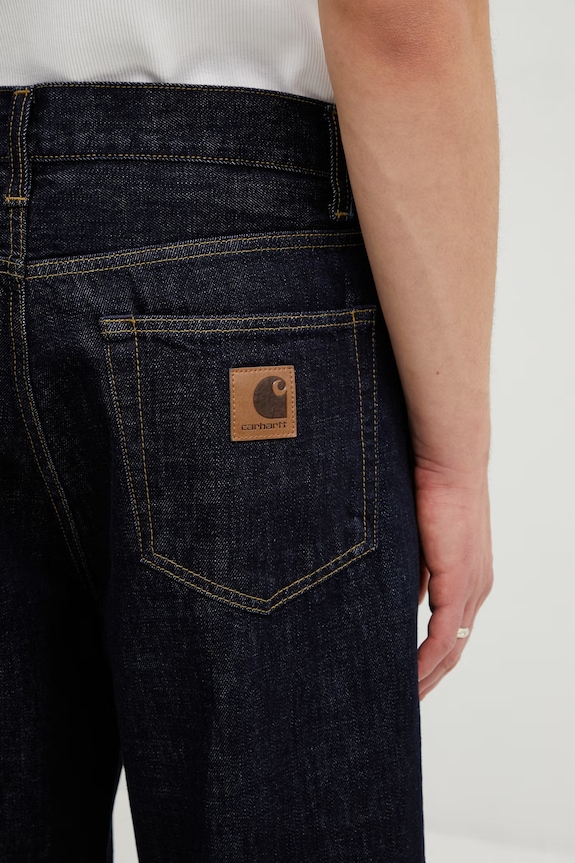 Carhartt WIP Aaron Pant regular fit džíny pánské námořnická modř I036728.102