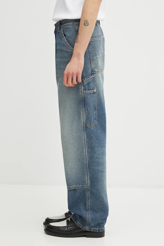 Traperice Carhartt WIP OG Double Knee Pant I036273.01B7 plava SS26