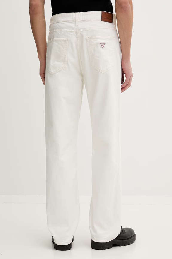 Ρούχα Τζιν παντελόνι Guess Jeans M5GAB3.D5OC1 μπεζ