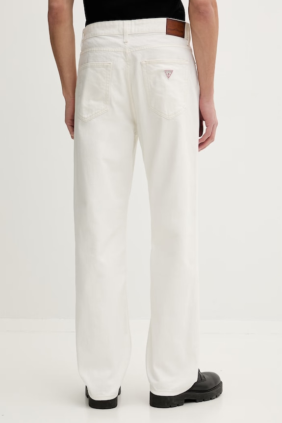 Ρούχα Τζιν παντελόνι Guess Jeans M5GAB3.D5OC1 μπεζ