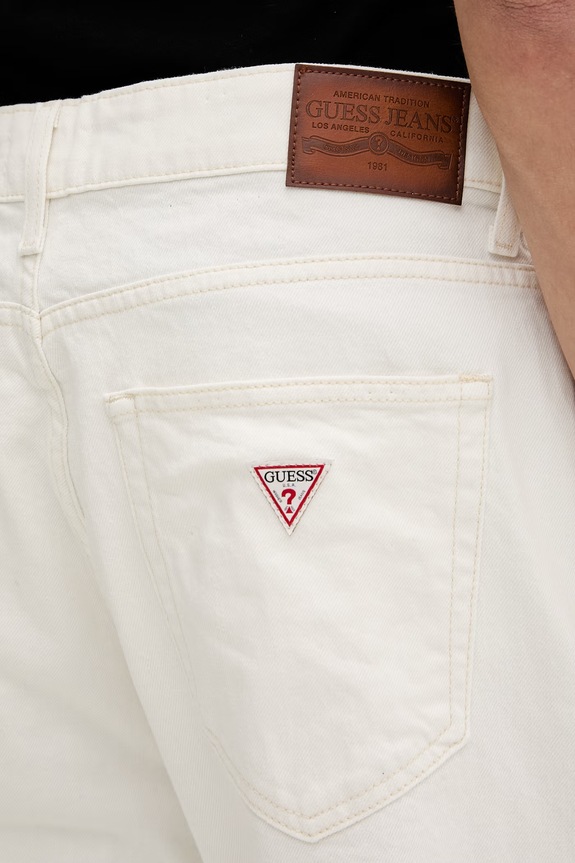 Τζιν παντελόνι Guess Jeans μπεζ M5GAB3.D5OC1
