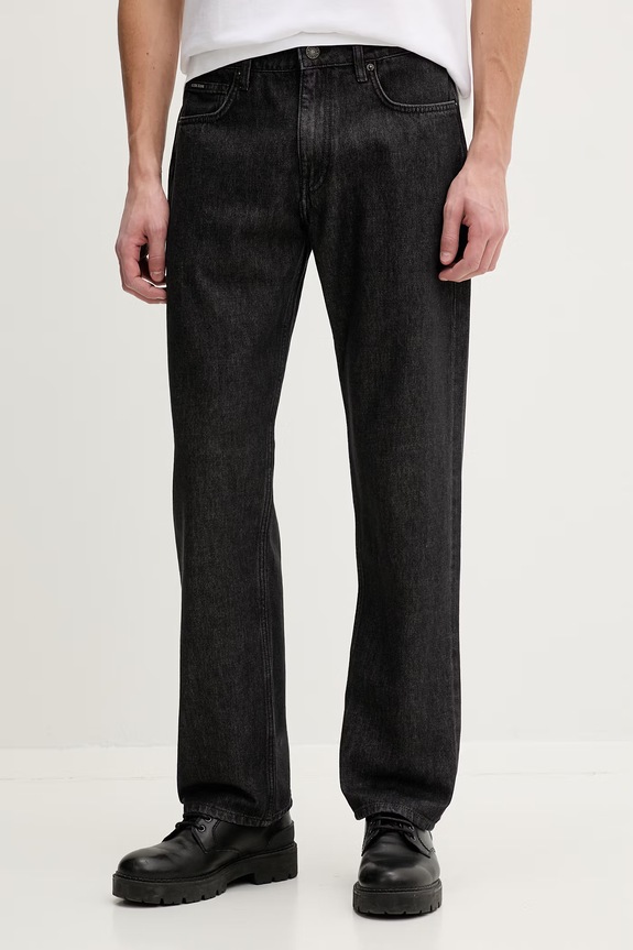 Τζιν παντελόνι Guess Jeans μαύρο M5YA1B.D6571