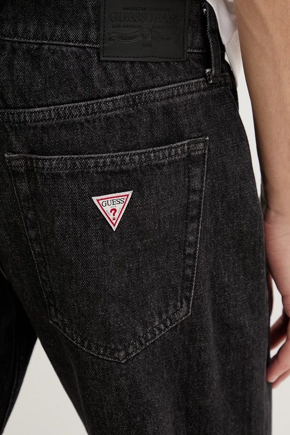 Τζιν παντελόνι Guess Jeans μαύρο M5YA1B.D6571