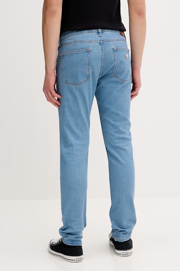 Oblečenie Guess Jeans rifle skinny pánske M6RA0F.D6324 modrá