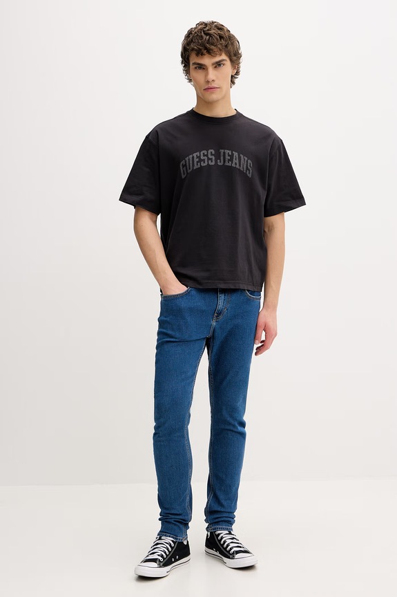 Guess Jeans rifle skinny pánske M6RA0F.D6325 modrá SS26