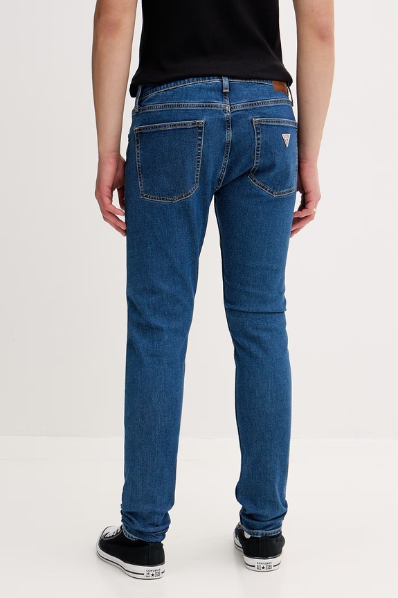 Oblečenie Guess Jeans rifle skinny pánske M6RA0F.D6325 modrá