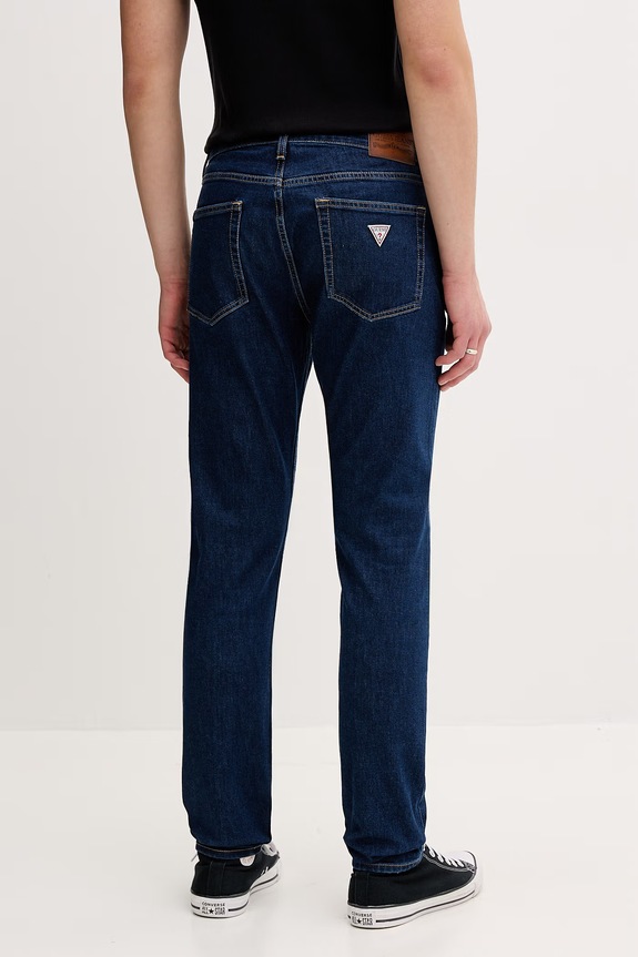 Oblečenie Guess Jeans rifle skinny pánske M6RA0F.D6326 tmavomodrá