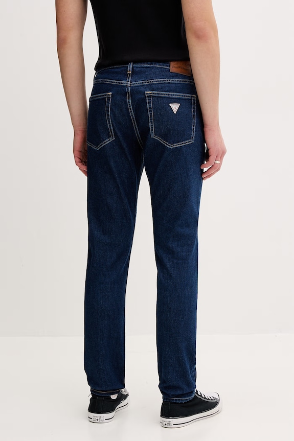 Oblečenie Guess Jeans rifle skinny pánske M6RA0F.D6326 tmavomodrá