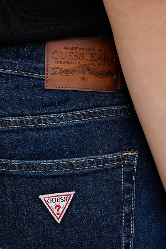 Guess Jeans rifle skinny pánske tmavomodrá M6RA0F.D6326