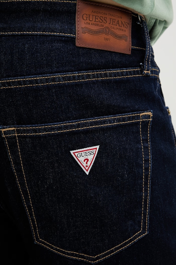 Guess Jeans muške slim fit traperice mornarsko plava M6RA1C.D6327