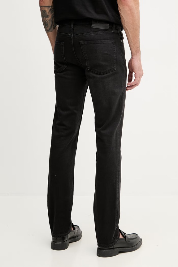 Ρούχα Calvin Klein Τζιν slim fit Ανδρικά LV04RF938G μαύρο