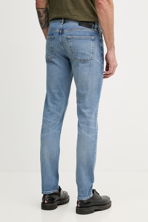 Ρούχα Calvin Klein τζιν slim fit Ανδρικά LV04RF950G μπλε