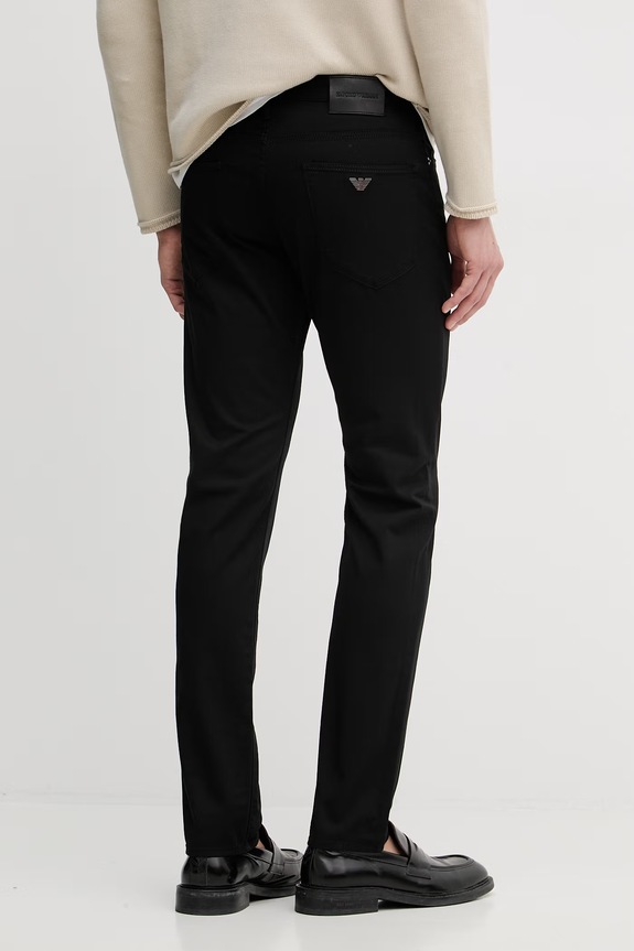 Oblečenie Emporio Armani rifle slim fit pánske EM000121.AF22611 čierna