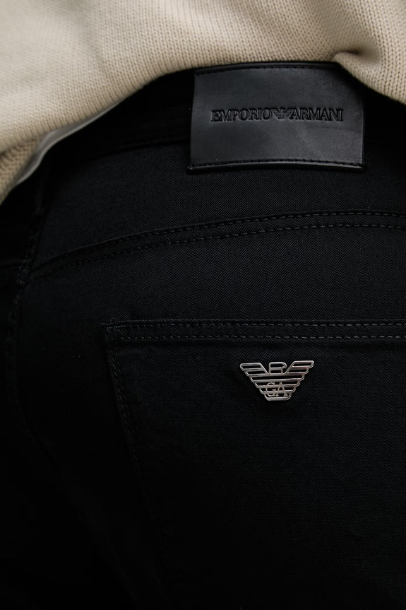 Emporio Armani rifle slim fit pánske čierna EM000121.AF22611